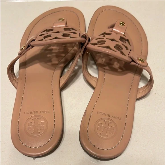 Tory Burch Blush Leather Sandals - Picture 3 of 3